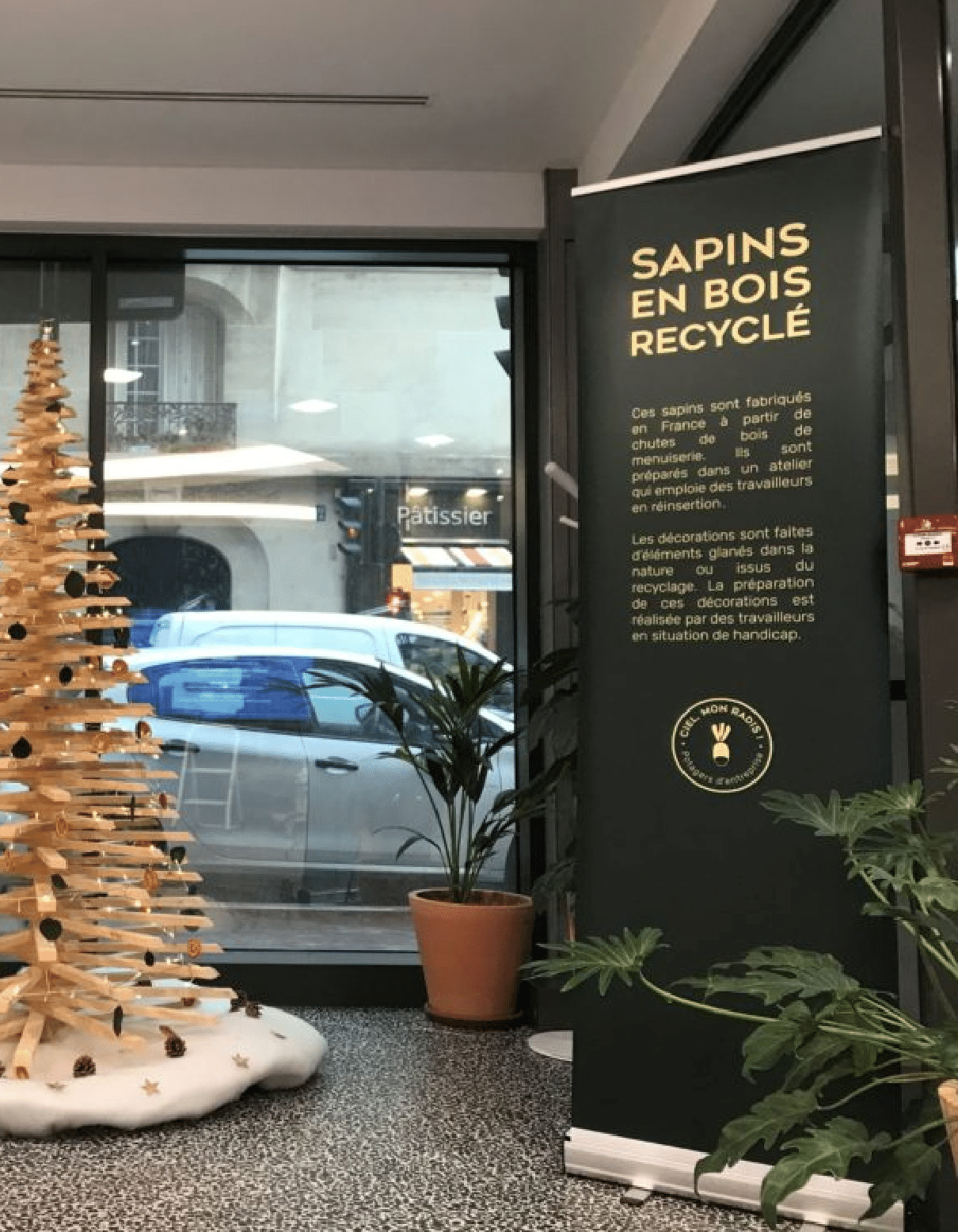 Kakemono Sapins Bois