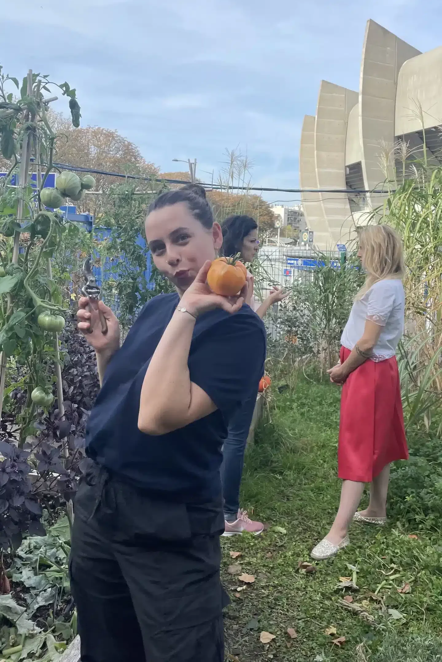 Olivia au potager PSG Parc des princes