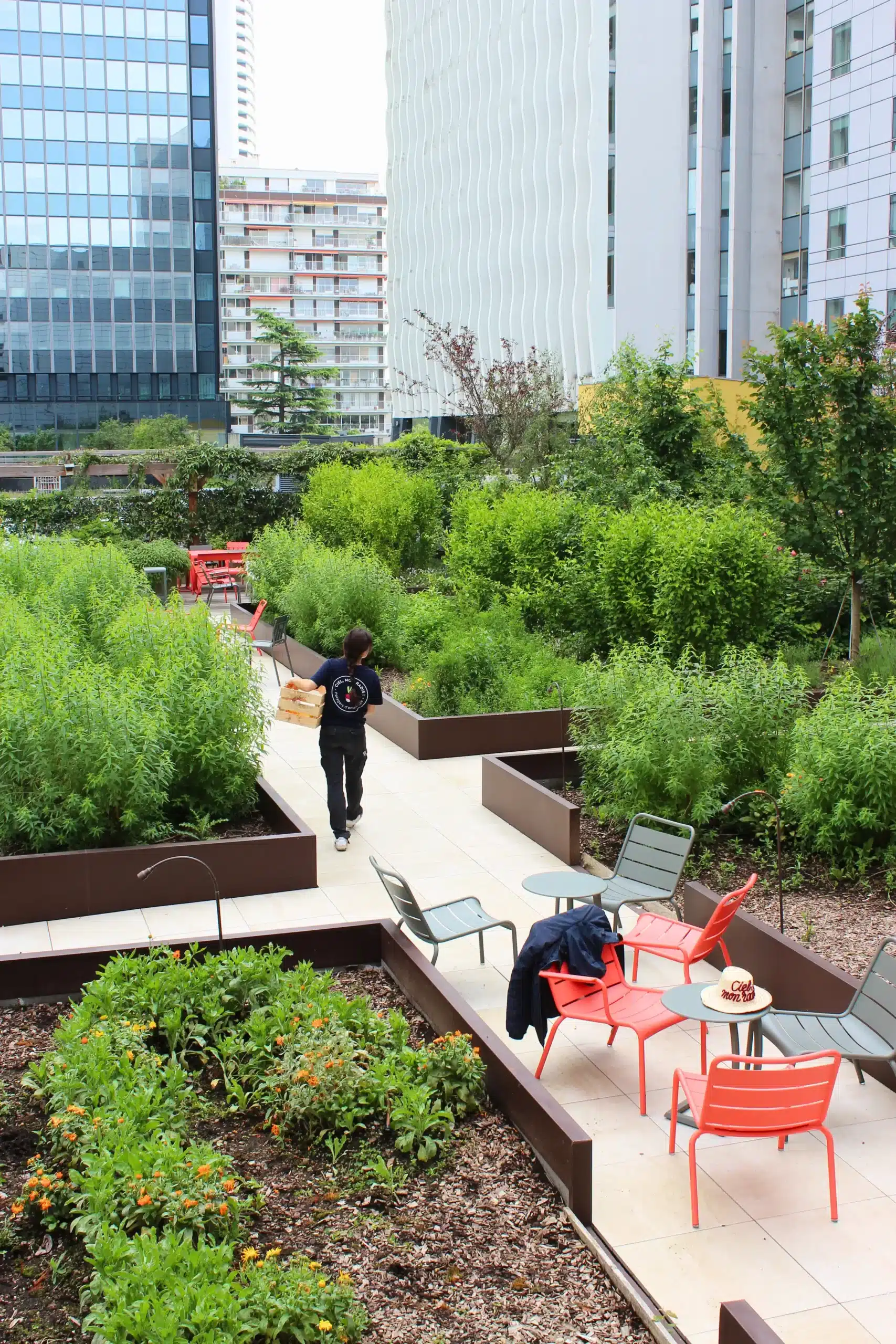 Susan à la tisanerie d'Havas